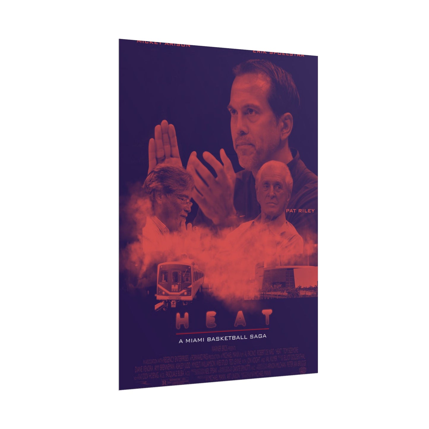 ! HEAT "A Miami Basketball Saga" Movie Poster, Rolled Poster, Heat Wall Art, Movie Decor, Sports Room Decoration, Gift for Fans