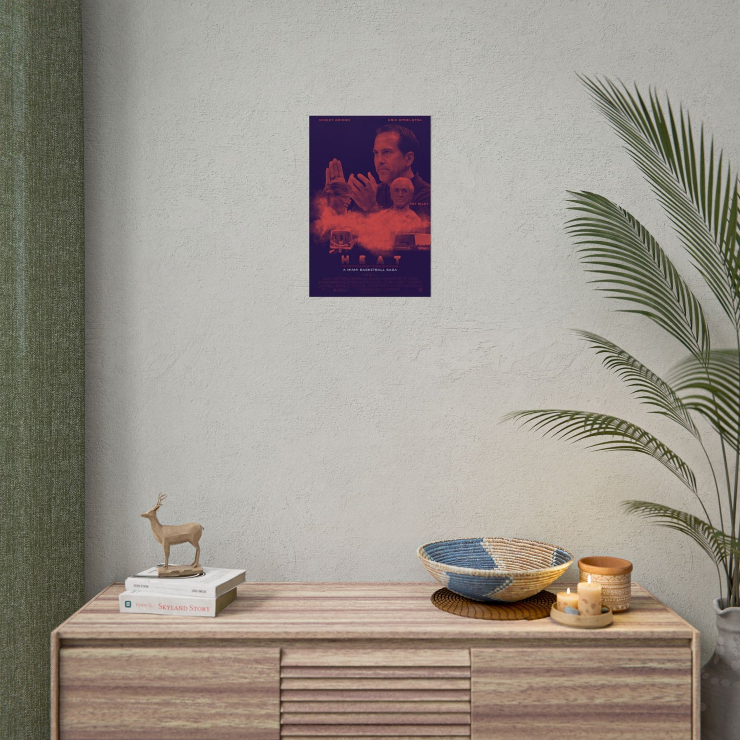 ! HEAT "A Miami Basketball Saga" Movie Poster, Rolled Poster, Heat Wall Art, Movie Decor, Sports Room Decoration, Gift for Fans