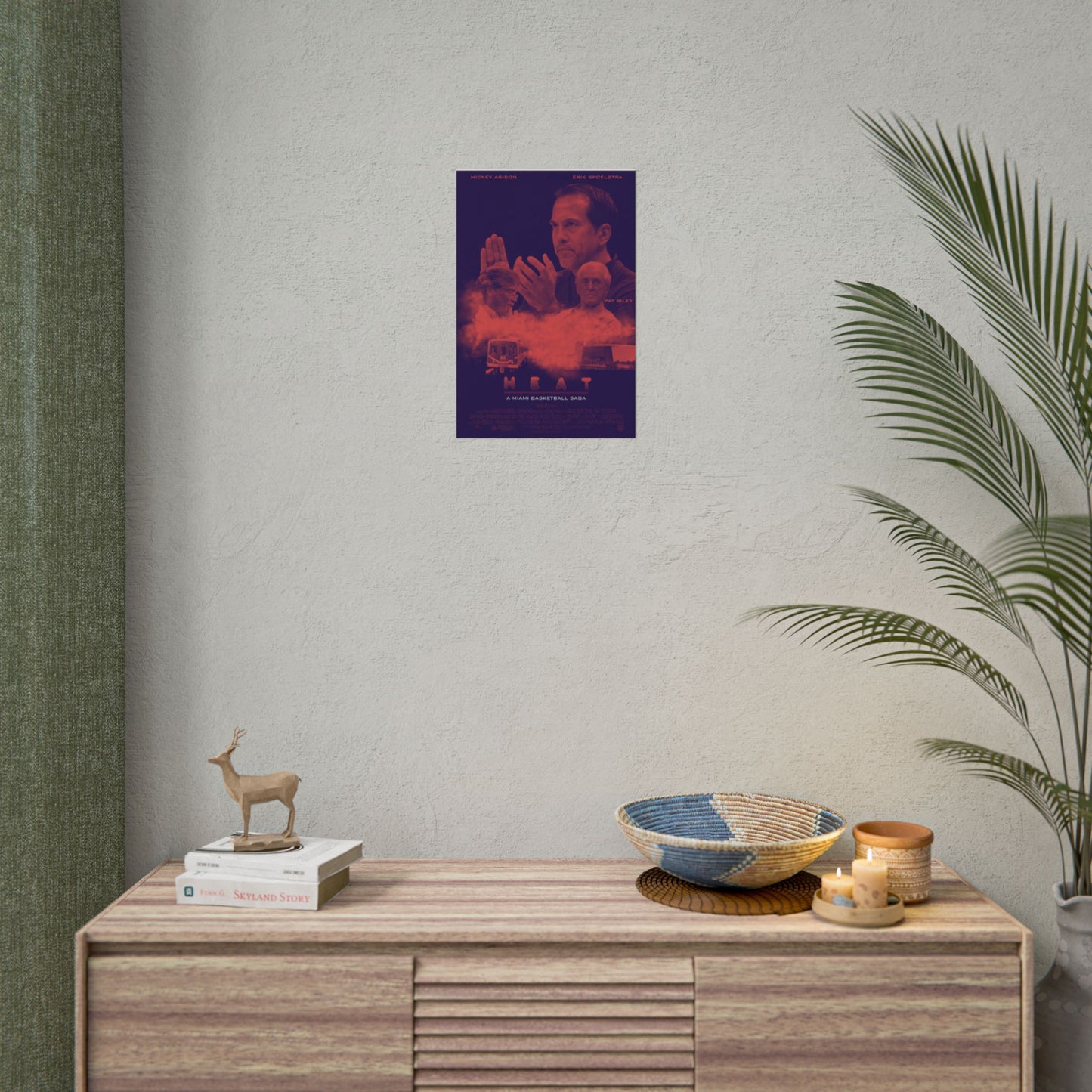! HEAT "A Miami Basketball Saga" Movie Poster, Rolled Poster, Heat Wall Art, Movie Decor, Sports Room Decoration, Gift for Fans